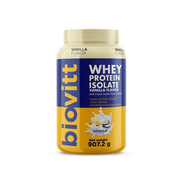 Biovitt เวย์ โปรตีน ไอโซเลท วานิลลา เฟลเวอร์ บรรจุ 907.2 กรัม - Biovitt, สินค้าใหม่