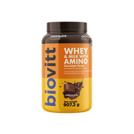 Biovitt เวย์ แอนด์ มิลค์ วิท อะมิโน ช็อกโกแลต เฟลเวอร์ บรรจุ 907.2 กรัม - Biovitt, สินค้าใหม่