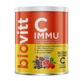 Biovitt C Immu ซี อิมมู 240 กรัม - Biovitt, สร้างภูมิคุ้มกัน ต้านอนุมูลอิสระ