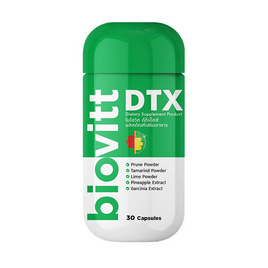 Biovitt DTX ดีทีเอ็กซ์ บรรจุ 30 แคปซูล - Biovitt, ระบบย่อย ระบบขับถ่าย (ดีท๊อกซ์)