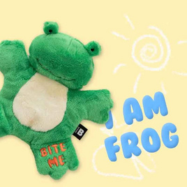 Bite Me Hug Me Tug Toy ของเล่นตุ๊กตาสำหรับสัตว์เลี้ยง Frog - Bite me, สัตว์เลี้ยง