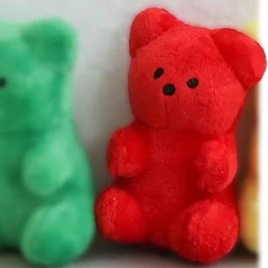 Bite Me Jelly Bear Pet Toy ของเล่นตุ๊กตาหมีสำหรับสัตว์เลี้ยง Red - Bite me, ของเล่น