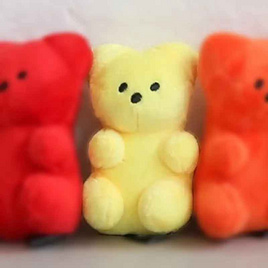 Bite Me Jelly Bear Pet Toy ของเล่นตุ๊กตาหมีสำหรับสัตว์เลี้ยง Yellow - Bite me, สัตว์เลี้ยง