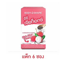 Body Shape อีซี่ เจียท็อกซ์ ไฟเบอร์ รสลิ้นจี่ บรรจุ 6 ซอง - Body Shape, อาหารเสริม