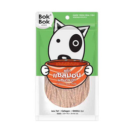 Bok Bok ขนมสุนัข สติ๊กแซลมอนผสมกระดูก 150 กรัม - Bok Bok, ขนมทานเล่นและวิตามิน