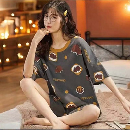 Bra Studio ชุดนอนลายแครกเกอร์ - Bra Studio