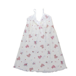 Bra Studio Setชุดนอนกระโปรงพร้อมเสื้อคลุม ลายน้องหมีวินเทจ - Bra Studio, ชุดนอน