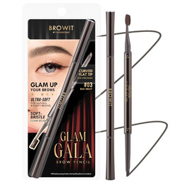 Browit ดินสอเขียนคิ้ว Glam Gala Brow Pencil 0.12 กรัม - Browit, ตกแต่งดวงตา