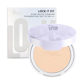 Bsc แป้งพัพ Lock It Fit Ever Matte Powder Foundation 8 กรัม - BSC