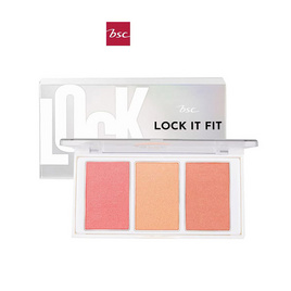 Bsc พาเลทบลัชออน Lock It Fit Luminous Face Palette 15.3 กรัม - BSC, เครื่องสำอาง
