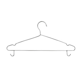 CASSA ไม้แขวนเสื้อ สแตนเลส มีตะขอเกี่ยว 5อัน - CASSA, อุปกรณ์ตากผ้า