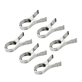 CASSA คลิปหนีบแสตนเลส ปากหนีบกลม แพ็ค 6 ชิ้น - CASSA, CASSA