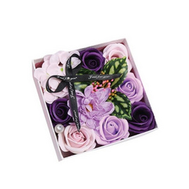 CASSA-B1S107-กล่องดอกไม้สบู่พร้อมการ์ดอวยพร - CASSA, อุปกรณ์ตกแต่งภายในบ้าน