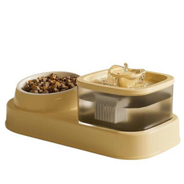 CCPets น้ำพุสัตวเลี้ยงพร้อมให้อาหารสัตว์เลี้ยง HT010N-Y - CCPets, บ้านและสวน