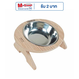 CCPets ชามฐานไม้เอียง เล็ก MIMI705N - CCPets, อุปกรณ์ให้อาหาร
