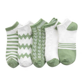 CC SOCK ถุงเท้าข้อสั้นสีเขียว แพ็ก 5 คู่ - CC SOCK, CC SOCK