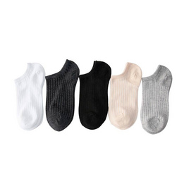 CC SOCK ถุงเท้าโทนสีพื้น J1 แพ็ก 10 คู่ - CC SOCK, รองเท้าผู้หญิง