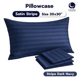 CHARM ปลอกหมอนหนุน ผ้าซาตินลายริ้ว - Charm, สินค้าใหม่