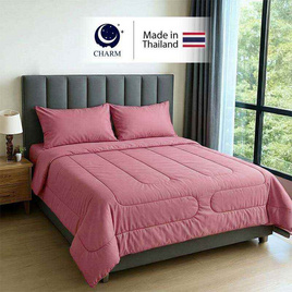CHARM ชุดเครื่องนอน รุ่น Classic ผ้าซาติน สี Dusty Pink - Charm, ชุดผ้าปูที่นอนพร้อมผ้านวม