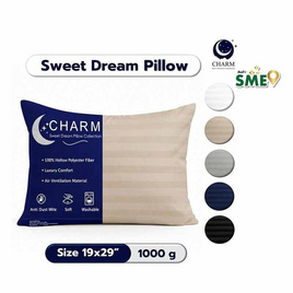 CHARM หมอนหนุน Sweet dream ลายริ้ว 19x29นิ้ว - Charm, ผ้านวม ผ้าห่ม