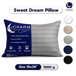CHARM หมอนหนุน Sweet dream ลายริ้ว 19x29นิ้ว - Charm
