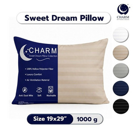 CHARM หมอนหนุน Sweet dream ลายริ้ว 19x29นิ้ว - Charm, สินค้าใหม่