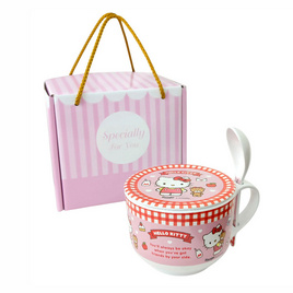 CL37881 ชุดถ้วยซุป 3 ชิ้น ลาย Kitty Best Friend - Superware, ห้องครัวและอุปกรณ์