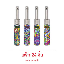 CLIPPER ไฟแช็กคลิปเปอร์ รุ่น MINITUBE (แพ็ก 24 ชิ้น) คละลาย คละสี - Clipper, ของใช้ภายในบ้าน