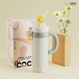 COCOSMILE แก้วเก็บความเย็น Flower Ice Bowl Rotating Handle ขนาด 950ml - COCOSMILE, ของตกแต่งบ้านตามเทศกาล