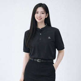 CP ALL เสื้อโปโลคอจีนหญิงสีดำ - CP ALL, เสื้อผ้าและเครื่องประดับ