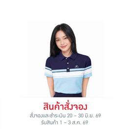 CP ALL เสื้อโปโลหญิง Upcycling สีฟ้ากรม - CP ALL, เสื้อผ้า