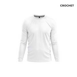 CROCHET เสื้อคอกลมสีพื้น แขนยาว - CROCHET, สินค้าใหม่แฟชั่น
