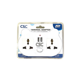 CSC Universal Adaptor 2ช่อง+2USB รุ่น AD202U-W - CSC, เครื่องใช้ไฟฟ้าขนาดเล็ก