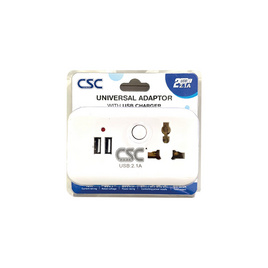 CSC Universal Adaptor 3ช่อง+2USB รุ่น AD102U-W - CSC, เครื่องใช้ไฟฟ้าขนาดเล็ก