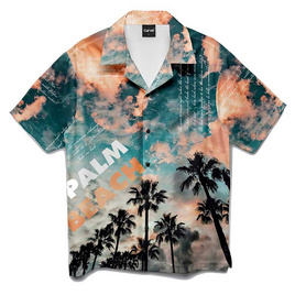 CURVE เสื้อฮาวายลายPlam beach HW031-04 - CURVE, เสื้อผ้าและเครื่องประดับ