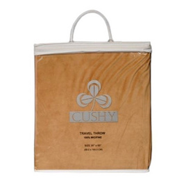 CUSHY ผ้าห่มพกผ้า นุ่มสบาย ขนาด 35x65 นิ้ว รุ่น Travel Throw - CUSHY, ห้องนอนและเครื่องนอน