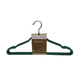 CUSHY BRUNY ไม้แขวนเสื้อ เคลือบยาง รุ่น MHS2696 แพ็ก 6 ชิ้น - CUSHY, อุปกรณ์ตากผ้า