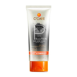 C'CARE Pollution and Acne Clear Facial Foam 100 g - C’care, ดูแลผิวหน้า