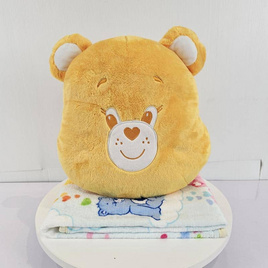 CareBears หมอนผ้าห่ม (Laugh a lot) - Carebear, ตุ๊กตาและของเล่นผ้ากำมะหยี่/ ของเล่นนุ่มนิ่ม