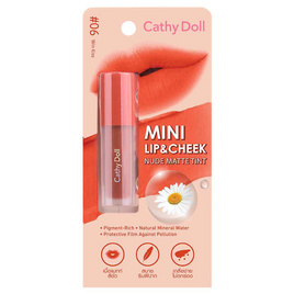 Cathy Doll มินิลิปแอนด์ชีคนู้ดแมทท์ทินท์ 2.1g - Cathy Doll, ริมฝีปาก