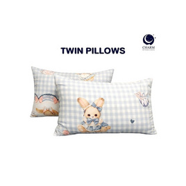 Charm หมอนหนุนเเพ็กคู่ Cozy Bun กระต่าย 17x27นิ้ว - Charm, ห้องนอนและเครื่องนอน