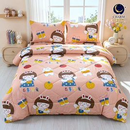 Charm ผ้าปูรวมนวม Kawaii Bunny - Charm, ห้องนอนและเครื่องนอน
