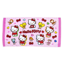 Chilli ผ้าขนหนูลิขสิทธิ์ Kitty ลายโบว์ - Chilli, อุปกรณ์เครื่องใช้ในห้องน้ำ
