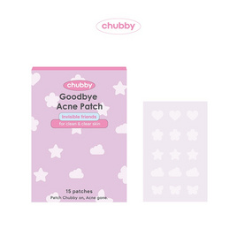 Chubby Goodbye Acne Patch Invisible friends 15ดวง - Chubby, ดูแลผิวหน้า
