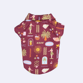 Clawset เสื้อเชิ้ตสัตว์เลี้ยง Maroon แดง - Clawset, แฟชั่นสุนัข และแมว