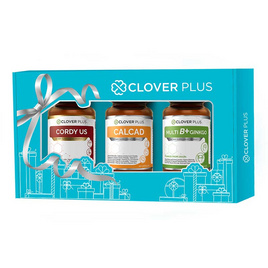 Clover Plus Gift Set คอร์ดี้ ยู+แคลแคด+มัลติบีพลัส (30 แคปซูล/ขวด) - Clover Plus, บำรุงตับ ไต อวัยวะภายใน