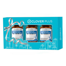 Clover Plus Gift set ไนน์ทีน มัลติวิต แอนด์ มิเนอรัล 30 แคปซูล 3 ขวด - Clover Plus, วิตามินรวม