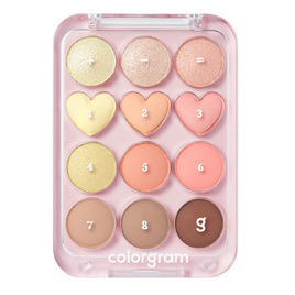 Colorgram พาเลทอายแชโดว์ Pin Point Eyeshadow Palett 9.9 กรัม - Colorgram, ทาตา