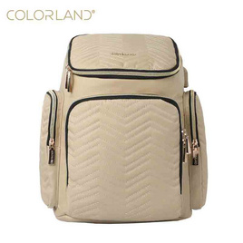 Colorland (BP146) กระเป๋าคุณแม่ กระเป๋าผ้าอ้อม กระเป๋าใส่ขวดนม - Cream - COLORLAND (คัลเลอร์แลนด์), กระเป๋าคุณแม่และของใช้อื่นๆ