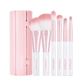 Coringco เซ็ทแปรงแต่งหน้า Pink Roll Make Up Brush Set (6 ชิ้น/ชุด) - CORINGCO, CORINGCO